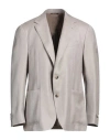 Canali Man Blazer Beige Size 42 Wool, Silk, Linen In Beige