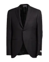 Canali Man Blazer Black Size 38 Wool In Black