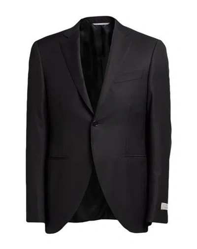 Canali Man Blazer Black Size 38 Wool