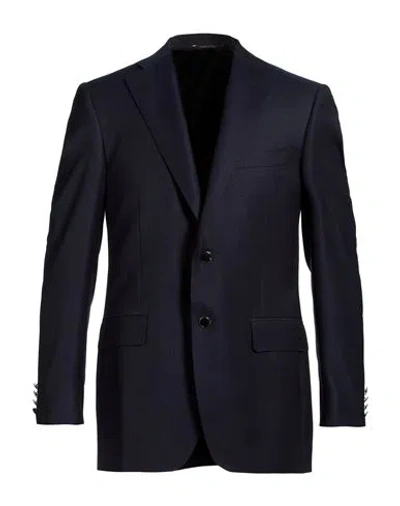 Canali Man Blazer Blue Size 42 Wool