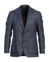 Canali Man Blazer Blue Size 42 Wool, Silk, Linen