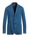 Canali Man Blazer Blue Size 44 Lyocell, Polyester, Polyurethane In Blue
