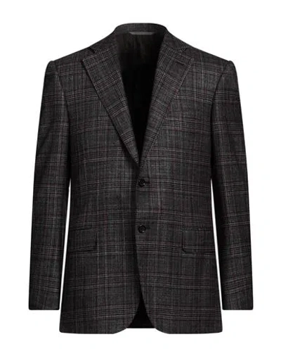Canali Men's Two-tone Check Sport Coat In Purple