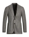 Canali Man Blazer Grey Size 36 Wool, Polyester In Grey