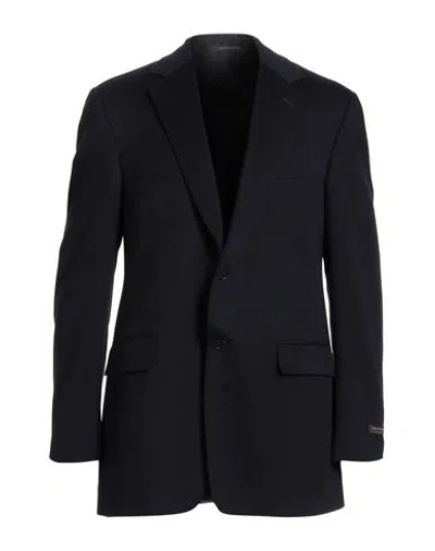 Canali Man Blazer Midnight Blue Size 46 Wool, Cashmere