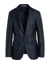 Canali Man Blazer Midnight Blue Size 48 Polyester In Blue