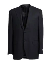 Canali Man Blazer Midnight Blue Size 48 Virgin Wool In Blue