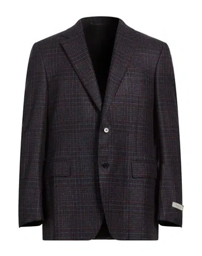 Canali Man Blazer Midnight Blue Size 48 Wool