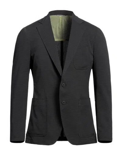 Canali Man Blazer Steel Grey Size 40 Polyester