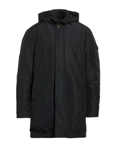 Canali Man Coat Midnight Blue Size 40 Polyester