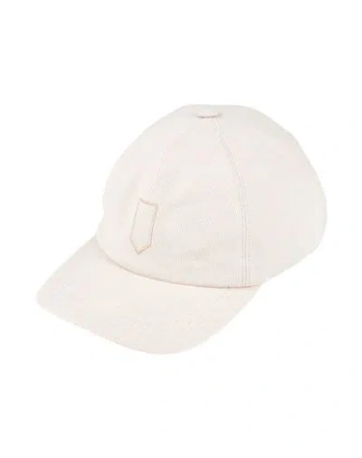 Canali Man Hat Beige Size M Cotton, Polyamide