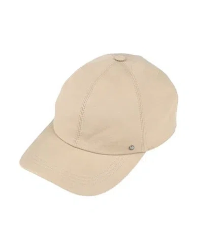 Canali Man Hat Beige Size M Linen, Silk, Leather