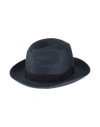 Canali Man Hat Navy Size 7 Hemp In Navy