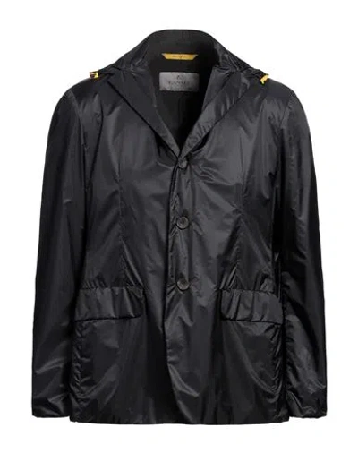 Canali Man Jacket Black Size 40 Nylon, Polyamide, Elastane