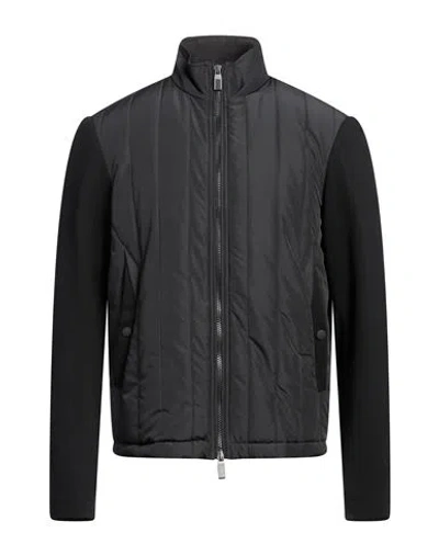 Canali Man Jacket Black Size 46 Viscose, Polyamide, Elastane, Polyester