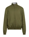 Canali Man Jacket Dark Green Size 36 Polyester