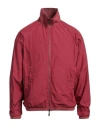 Canali Man Jacket Garnet Size 40 Merino Wool In Red