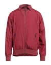 Canali Man Jacket Garnet Size 40 Merino Wool In Red