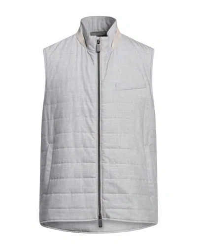 Canali Man Jacket Grey Size 48 Wool
