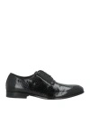 Canali Man Lace-up Shoes Black Size 8 Leather In Black