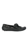 Canali Man Loafers Black Size 9 Leather
