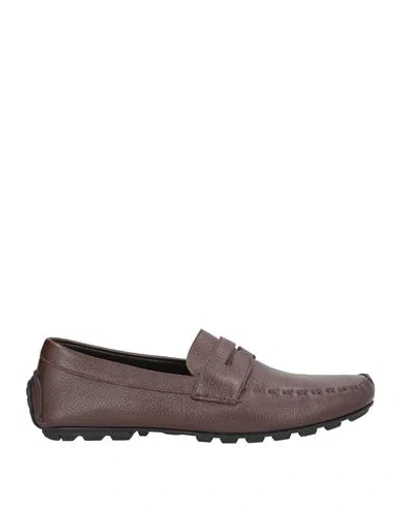 Canali Man Loafers Brown Size 9 Leather