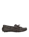 Canali Man Loafers Camel Size 9 Leather In Brown