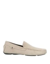 Canali Man Loafers Taupe Size 7.5 Leather In Grey