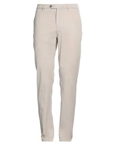 Canali Man Pants Beige Size 36 Cotton