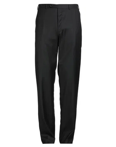 Canali Man Pants Black Size 38 Wool