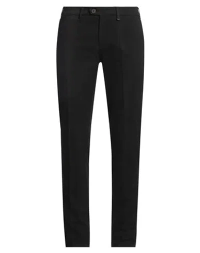 Canali Man Pants Black Size 42 Cotton, Elastane
