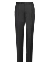 Canali Man Pants Charcoal Size 42 Virgin Wool In Grey