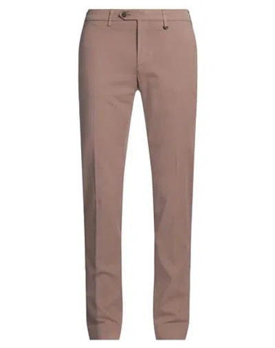 Canali Man Pants Light Brown Size 40 Lyocell, Cotton, Elastane In Beige
