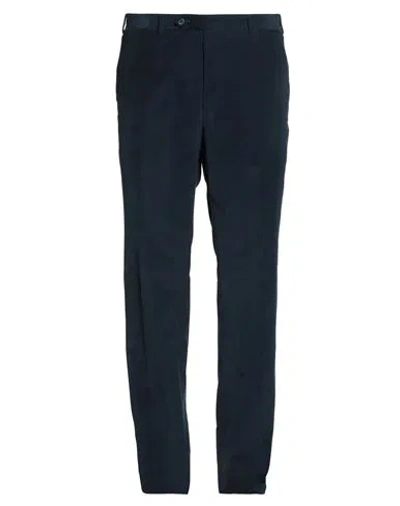 Canali Man Pants Midnight Blue Size 40 Cotton, Polyester, Elastane