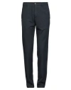 Canali Man Pants Midnight Blue Size 40 Wool, Cotton, Polyamide, Elastane In Blue
