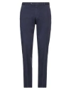 Canali Man Pants Navy Blue Size 36 Cotton, Elastane