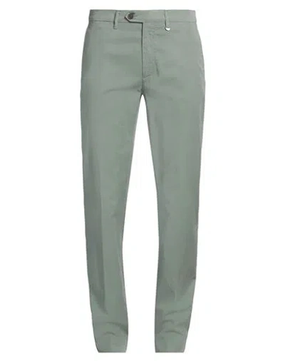 Canali Man Pants Sage Green Size 42 Lyocell, Cotton, Elastane