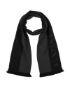Canali Man Scarf Black Size - Wool In Black