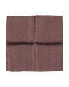Canali Man Scarf Brown Size - Silk In Brown