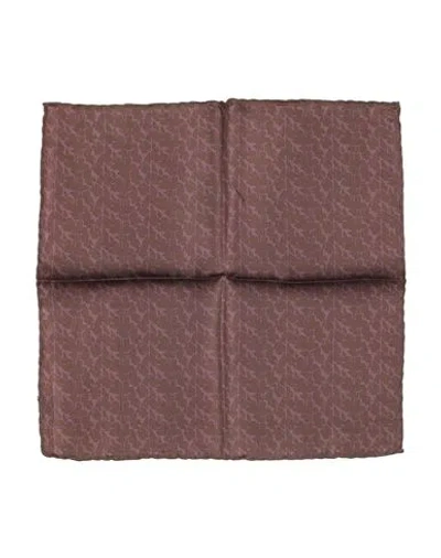 Canali Man Scarf Brown Size - Silk