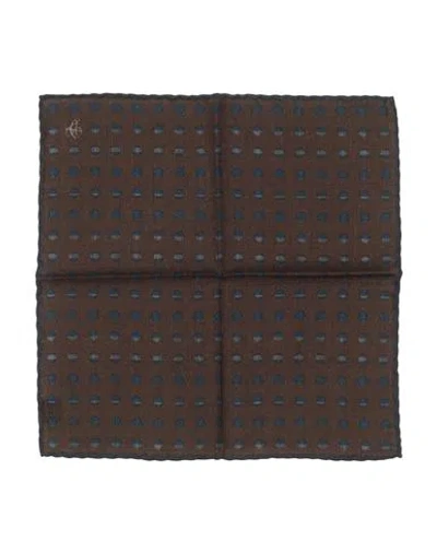 Canali Man Scarf Brown Size - Wool