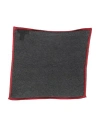 Canali Man Scarf Charcoal Size - Cotton, Silk In Grey