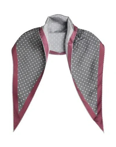Canali Man Scarf Charcoal Size - Silk In Gray