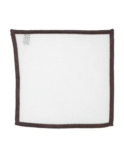 Canali Man Scarf Dark Brown Size - Cotton