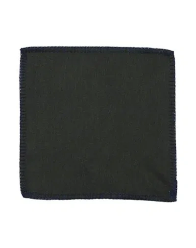 Canali Man Scarf Dark Green Size - Silk, Cashmere