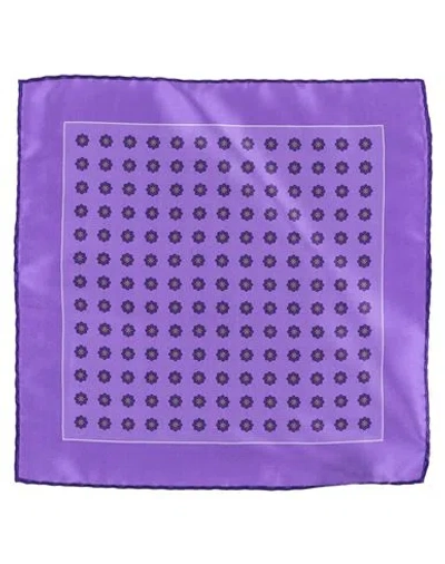 Canali Man Scarf Purple Size - Silk