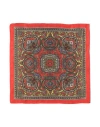 Canali Man Scarf Red Size - Silk In Red