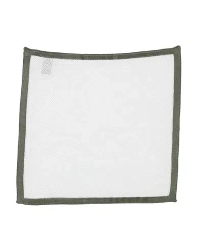 Canali Man Scarf White Size - Cotton