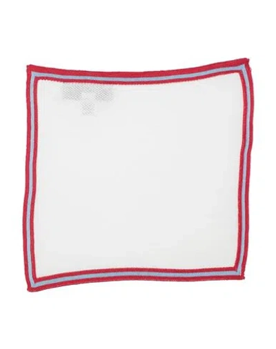 Canali Man Scarf White Size - Cotton