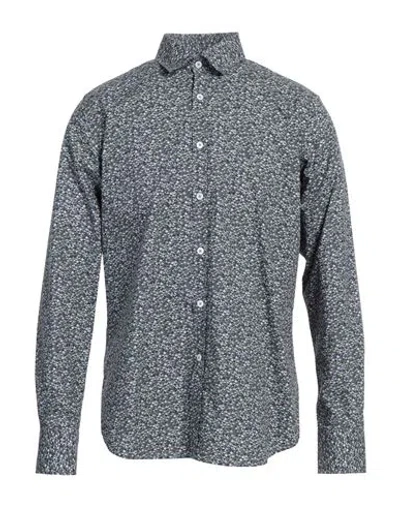 Canali Man Shirt Deep Jade Size Xxl Cotton In Green